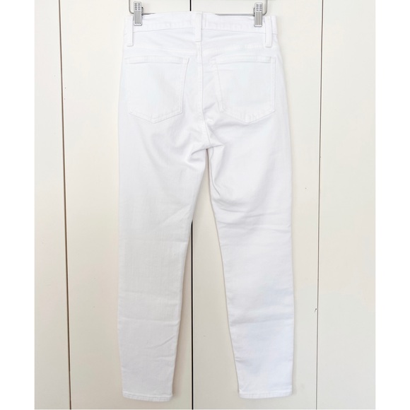 J. Crew Petite 9" High Waisted Mid-Rise Toothpick Skinny Jean in White Size 27 P - Picture 14 of 16